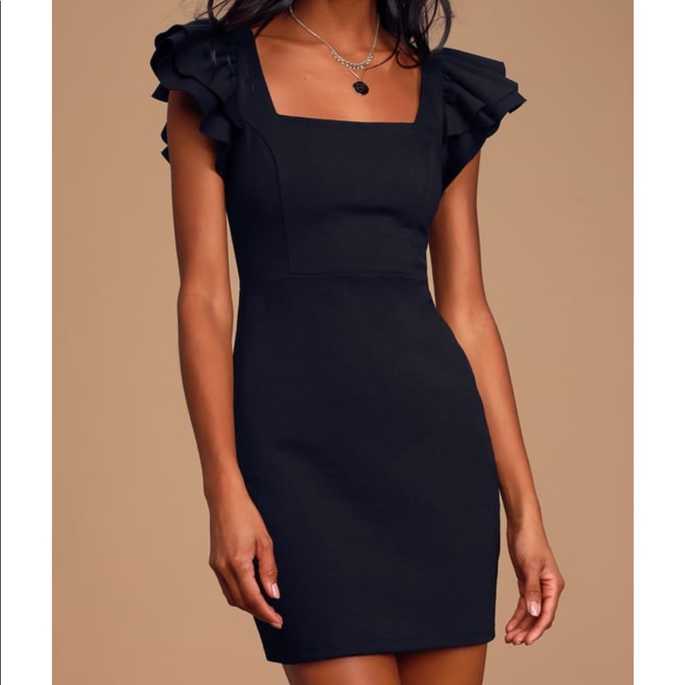 Lulus Elegant Affair black Dress